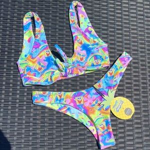 NWT bikini bottom boogie set Moana bikini MEDIUM